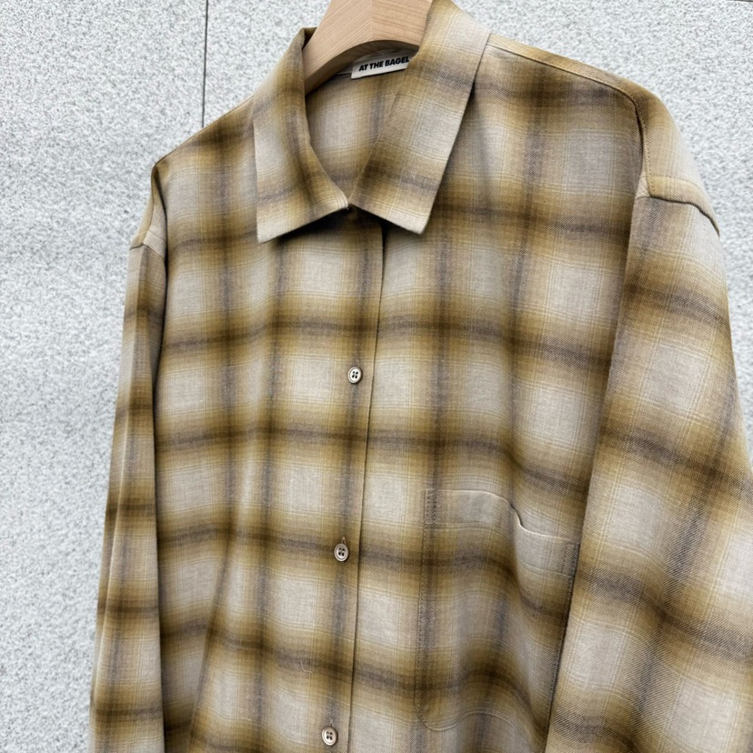 AT THE BAGEL東大門㊣直郵女士新品推薦人氣25秋冬襯衫蕾絲衫AT THE BAGEL襯衫/蕾絲衫