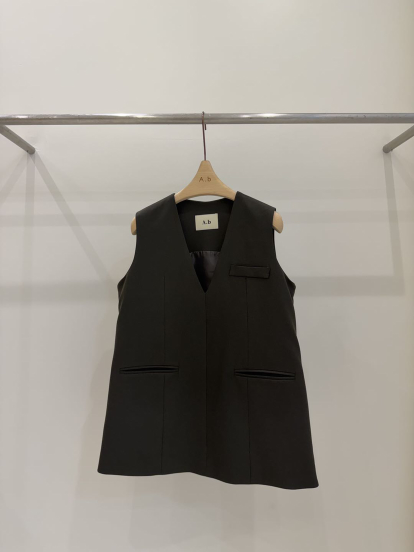 AUTUMN BEIGE-Q東大門㊣直郵女裝新款25秋冬推薦連衣裙V領A.b/AUTUMN BEIGE連衣裙圖色3