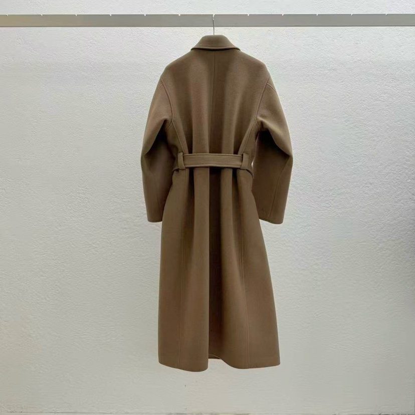 STATEMENT東大門㊣實拍女士新品職業25秋冬中長款大衣含腰帶STATEMENT中長款大衣