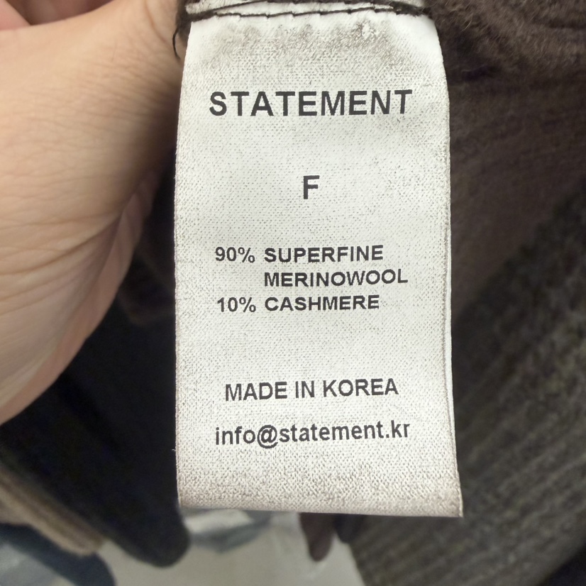 STATEMENT東大門㊣直郵女士新款25秋冬休閑時尚推薦人氣針織衫STATEMENT針織衫