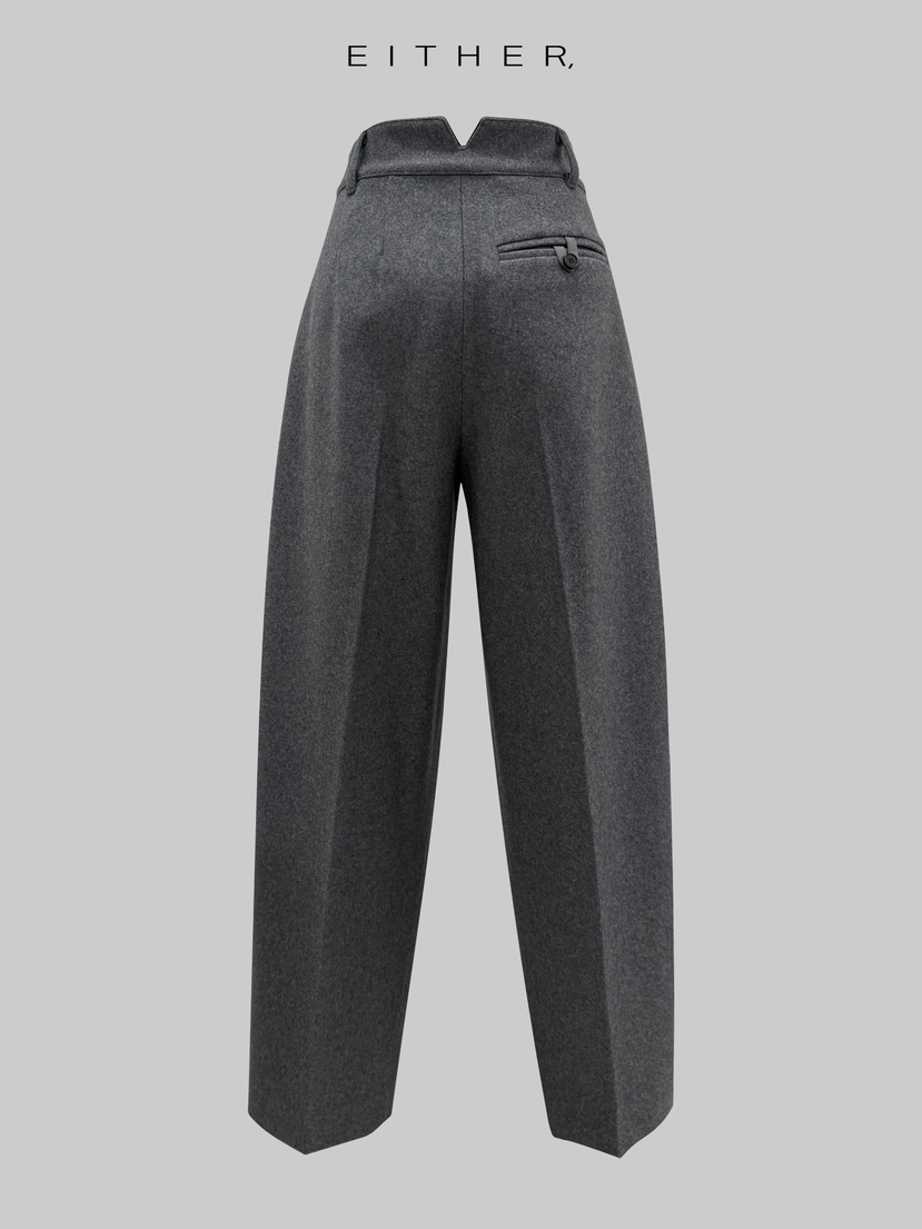 EITHER韓國直郵㊣女士新品熱賣推薦時尚休閑25秋冬職業休閑褲EITHER休閑褲