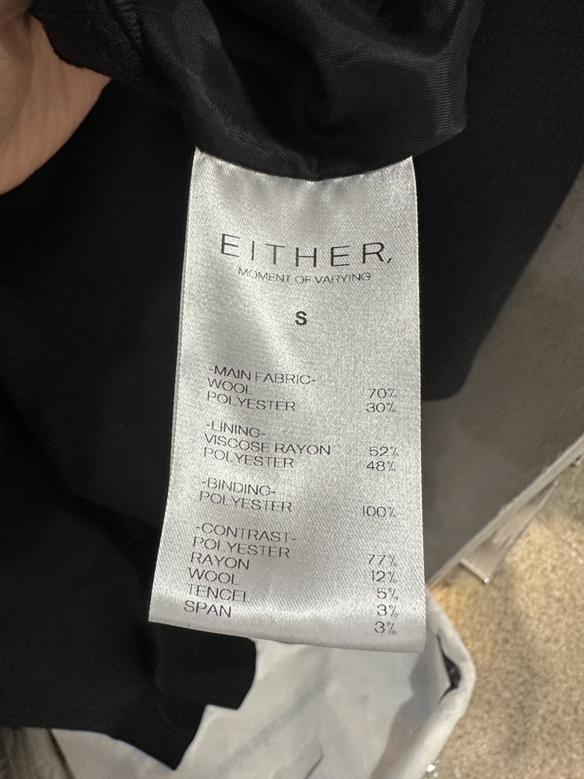 EITHER韓國直郵㊣女士新品熱賣推薦時尚休閑25秋冬職業休閑褲EITHER休閑褲