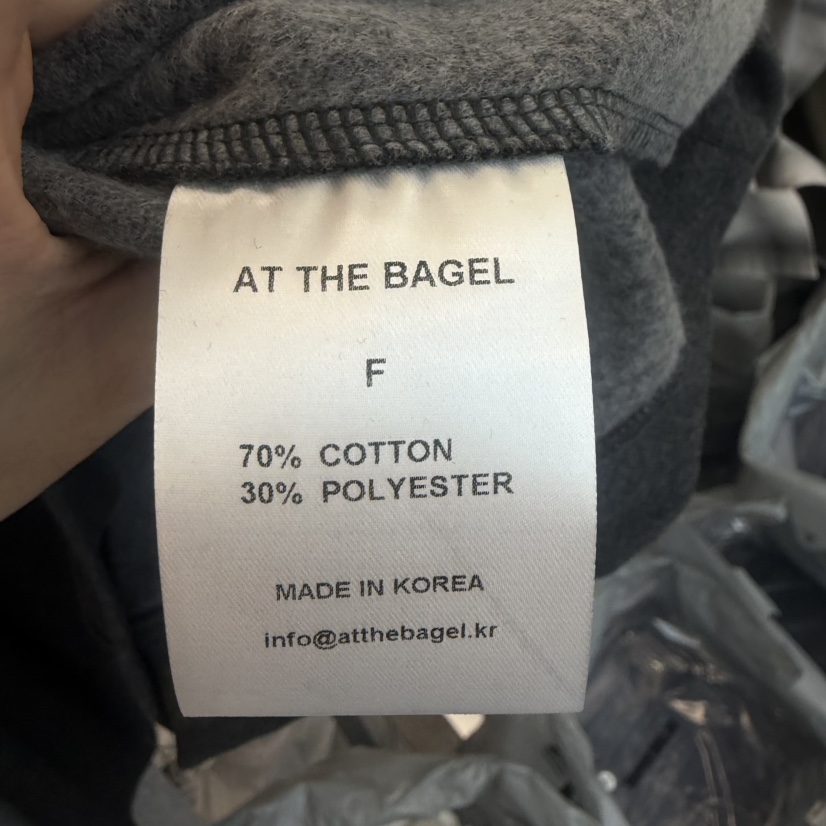 AT THE BAGEL韓國代購㊣女裝新款熱賣休閑25秋冬職業衛衣AT THE BAGEL衛衣
