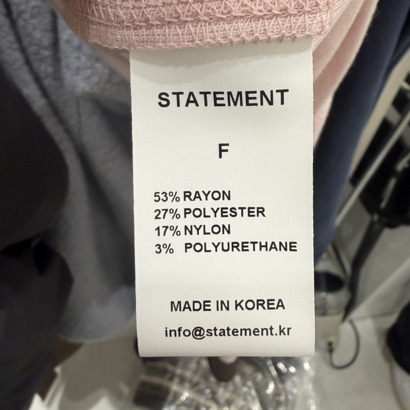 STATEMENT東大門㊣直郵女士新款25秋冬職業推薦熱賣長袖T恤STATEMENT長袖T恤