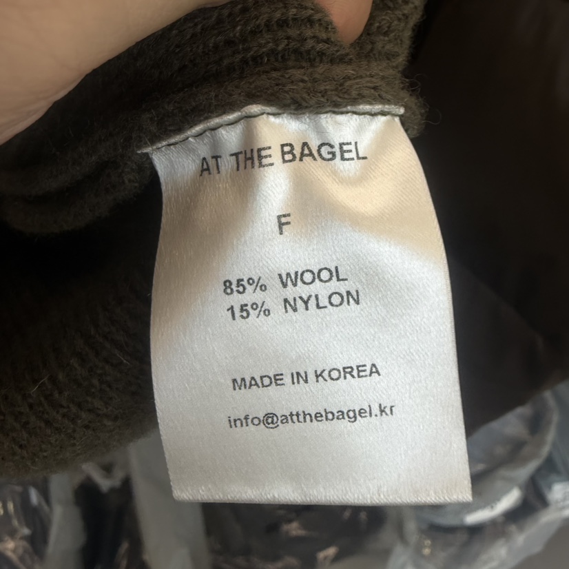 AT THE BAGEL東大門㊣代購女士新品25秋冬休閑推薦針織衫AT THE BAGEL針織衫