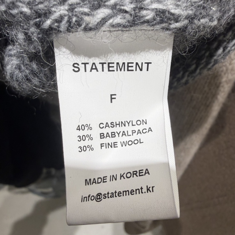 STATEMENT韓國代購㊣女裝新款職業25秋冬熱賣推薦時尚針織衫STATEMENT針織衫