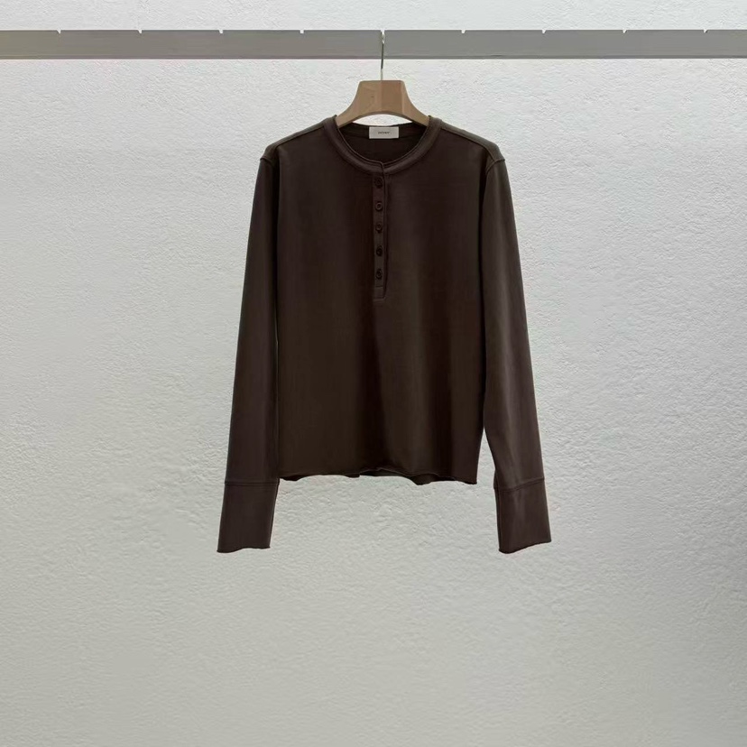 STATEMENT東大門㊣代購女裝新品推薦人氣熱賣25秋冬長袖T恤STATEMENT長袖T恤圖色1棕色