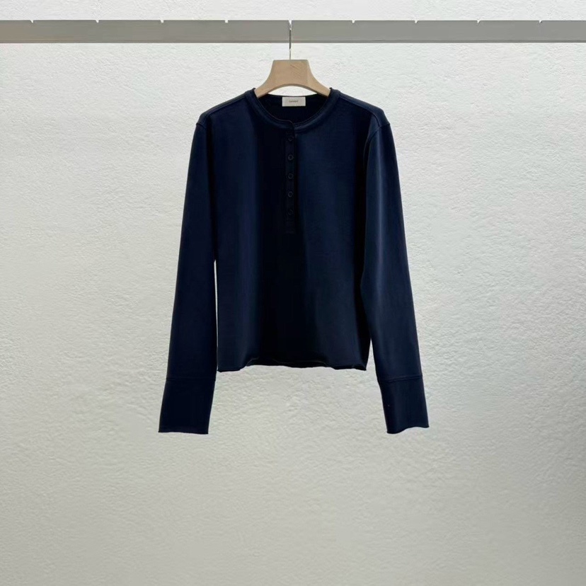 STATEMENT東大門㊣代購女裝新品推薦人氣熱賣25秋冬長袖T恤STATEMENT長袖T恤圖色2深藍色