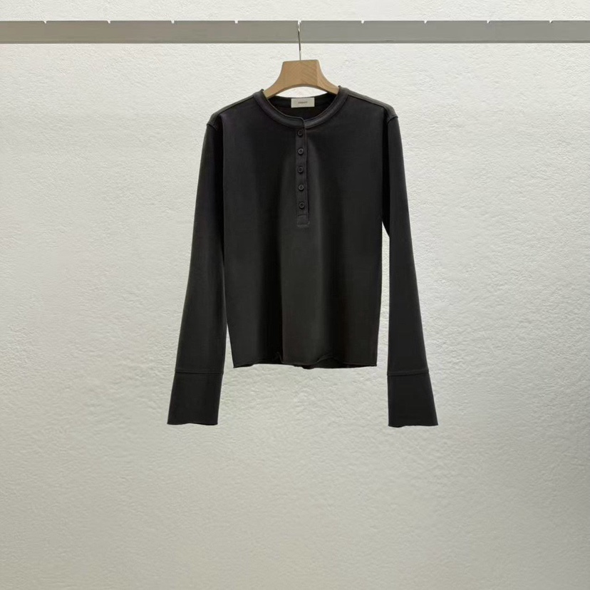 STATEMENT東大門㊣代購女裝新品推薦人氣熱賣25秋冬長袖T恤STATEMENT長袖T恤圖色3墨色