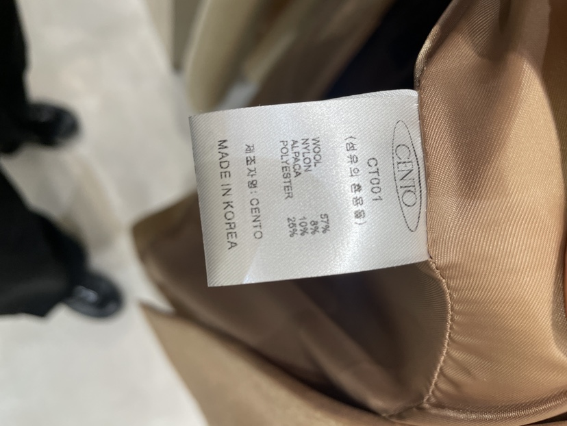 CENTO東大門㊣實拍女裝新品熱賣推薦時尚休閑中長款大衣含腰帶CENTO中長款大衣