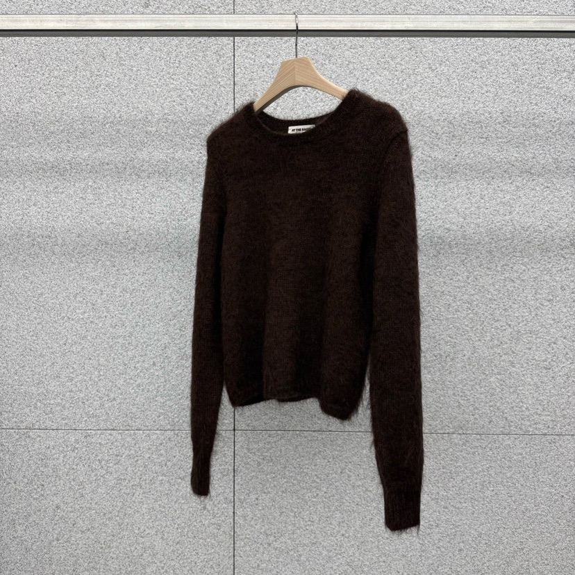 AT THE BAGEL東大門㊣實拍女裝新品熱賣25秋冬時尚針織衫AT THE BAGEL針織衫圖色2棕色