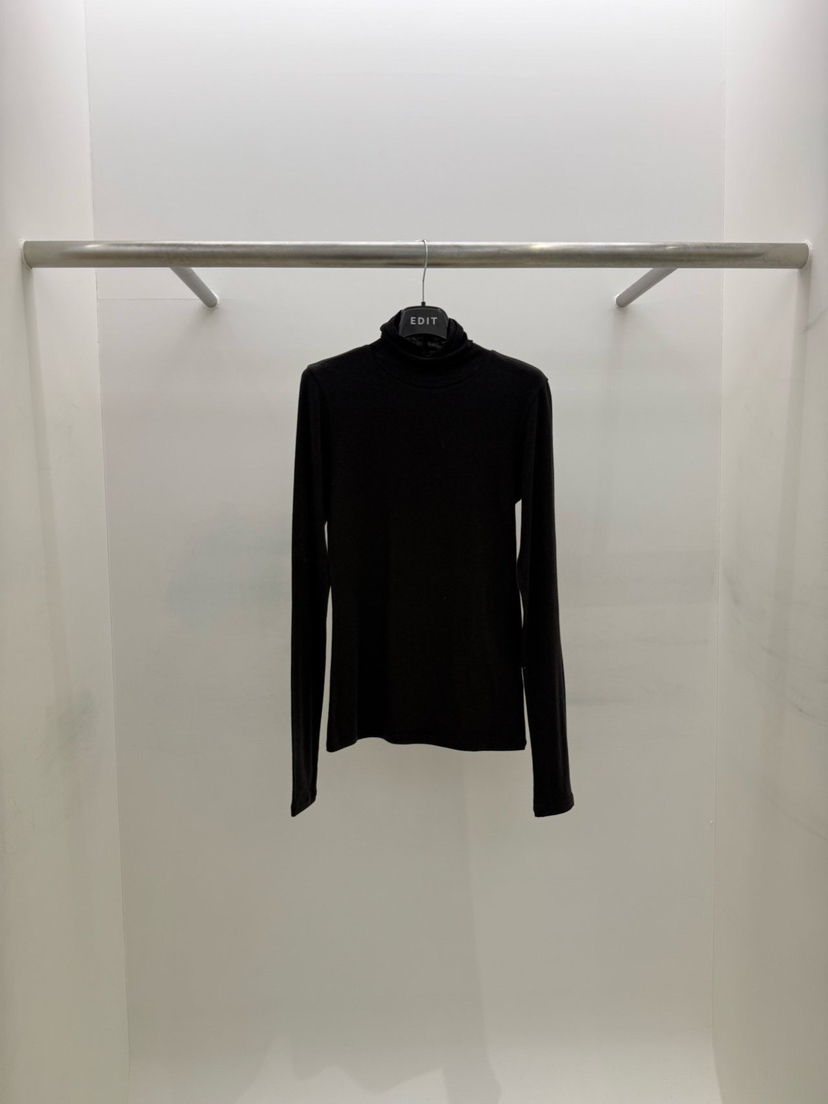 EDIT韓國直郵㊣女裝新品推薦人氣職業休閑熱賣時尚25秋冬長袖T恤EDIT長袖T恤圖色3黑色