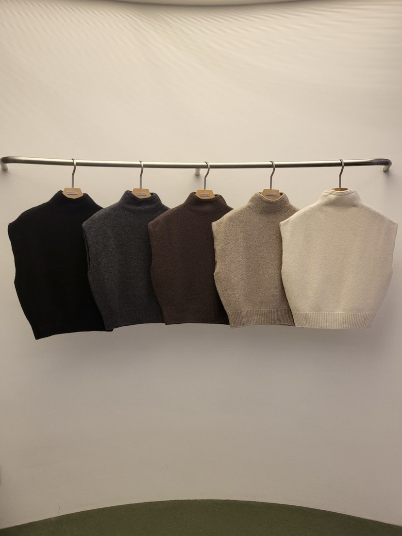 WIDA-P東大門㊣代購女士新品熱賣休閑推薦25秋冬吊帶背心羊駝WIDA/RENEJ吊帶/背心