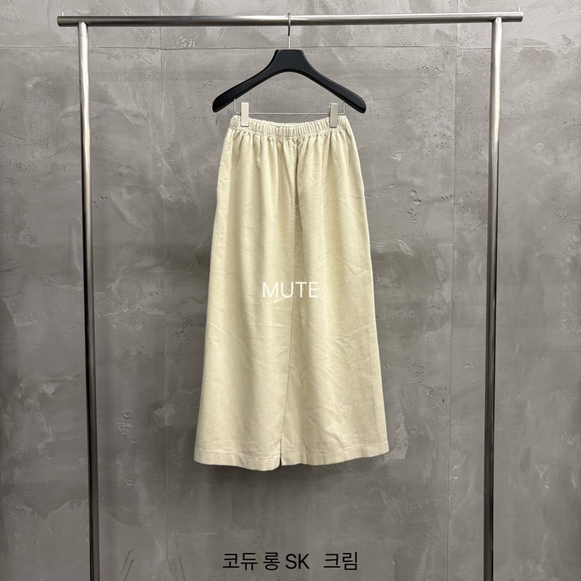 MUTE-P東大門㊣直郵女士新品熱賣25秋冬休閑職業長裙燈心絨MUTE長裙