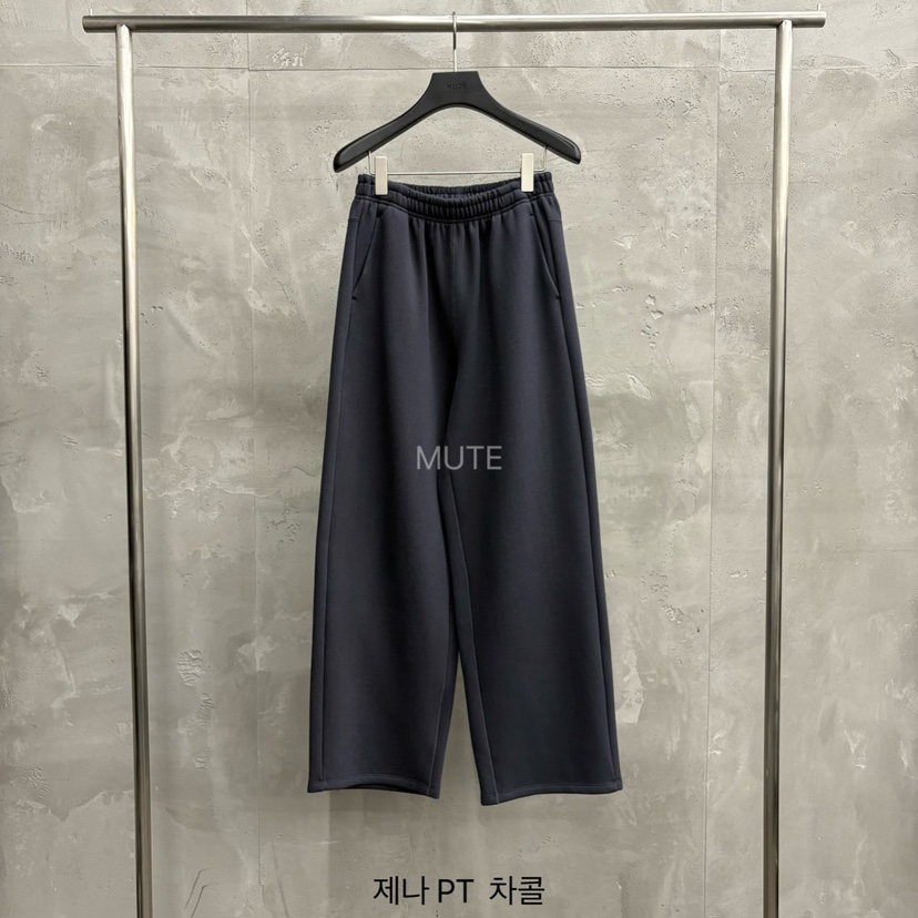 MUTE-P東大門㊣直郵女裝新品25秋冬時尚休閑職業熱賣休閑褲MUTE休閑褲圖色3墨色