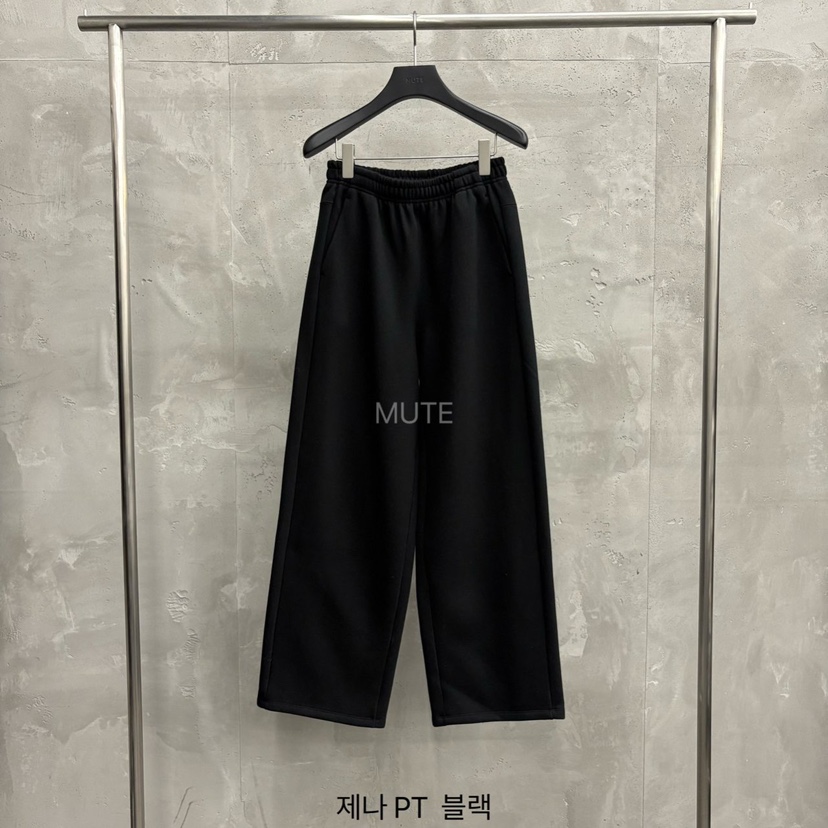 MUTE-P東大門㊣直郵女裝新品25秋冬時尚休閑職業熱賣休閑褲MUTE休閑褲圖色4黑色