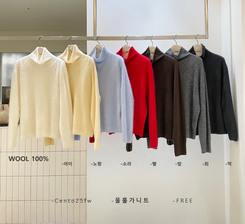 CENTO韓國直郵㊣女裝新品職業時尚推薦休閑熱賣人氣針織衫羊毛CENTO針織衫