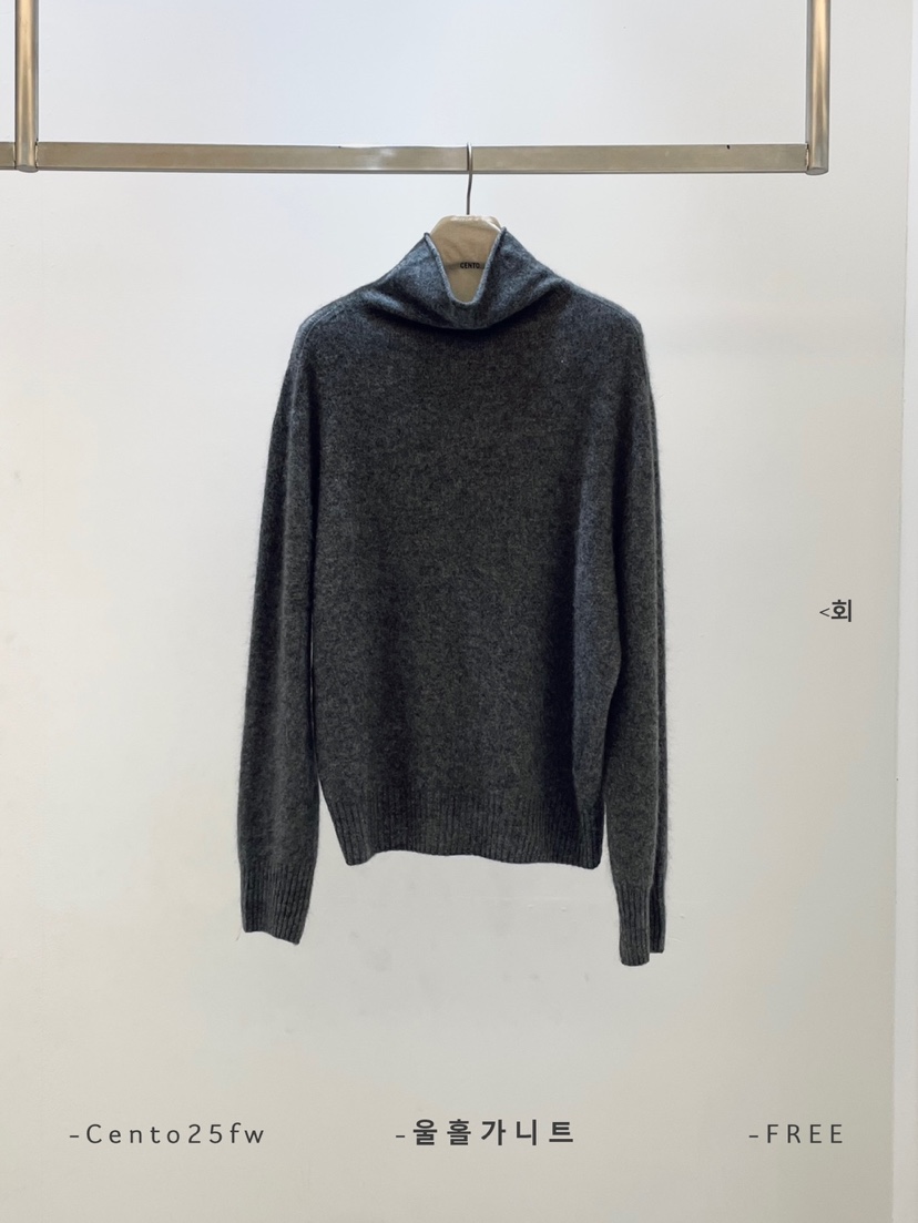 CENTO韓國直郵㊣女裝新品職業時尚推薦休閑熱賣人氣針織衫羊毛CENTO針織衫圖色6灰色