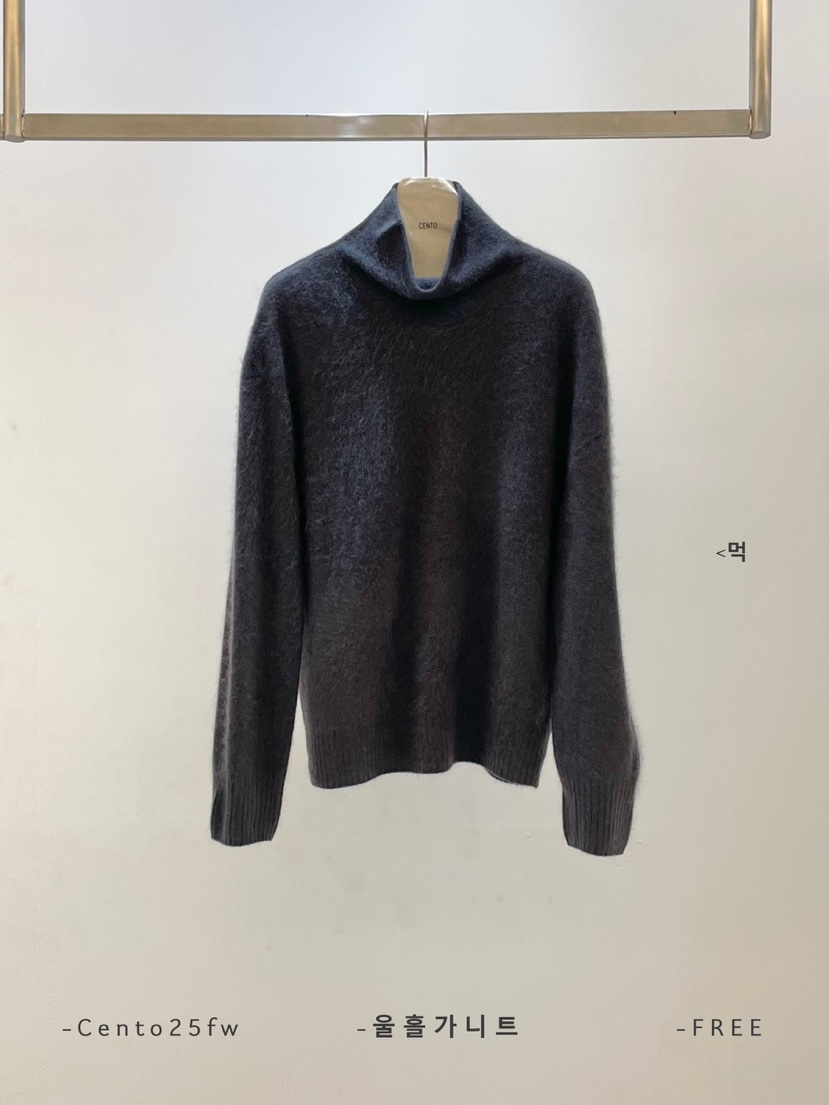 CENTO韓國直郵㊣女裝新品職業時尚推薦休閑熱賣人氣針織衫羊毛CENTO針織衫圖色7墨色