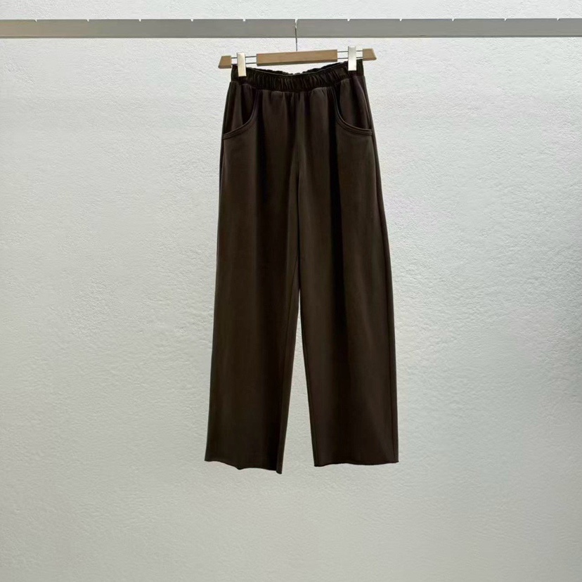 STATEMENT東大門㊣實拍女裝新款推薦職業25秋冬休閑時尚休閑褲STATEMENT休閑褲圖色1棕色