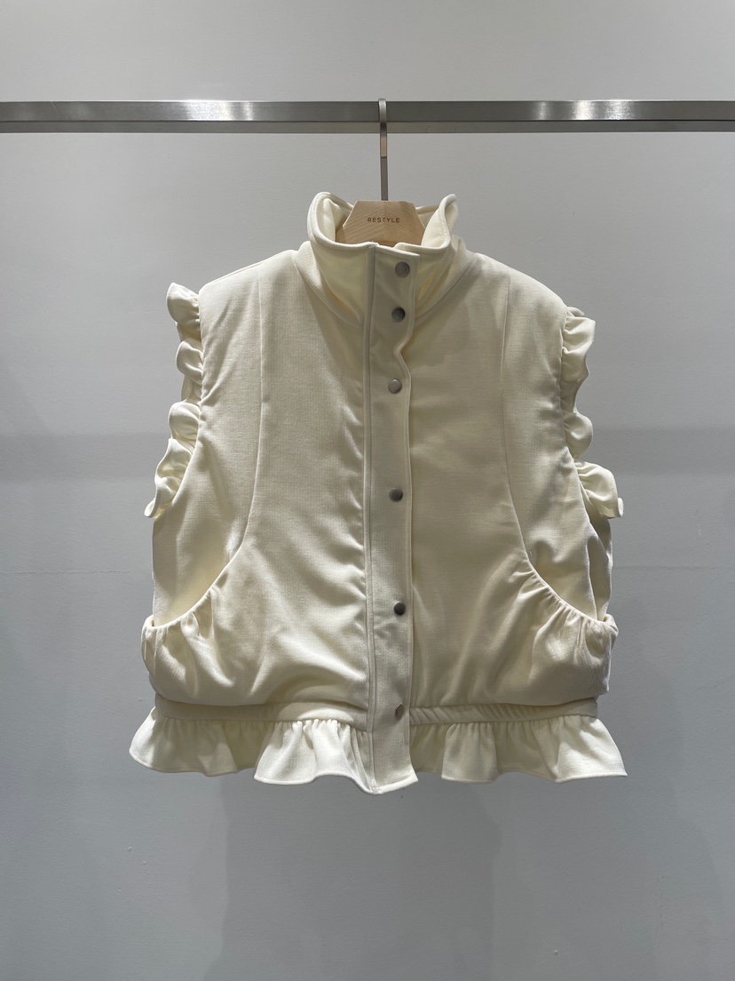 RE STYLE-Q東大門㊣實拍女裝新款25秋冬人氣時尚馬甲天鵝絨RE STYLE馬甲圖色1