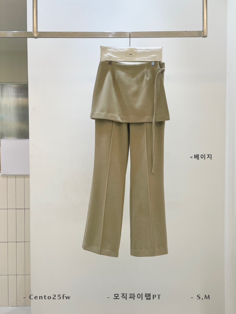 CENTO東大門㊣直郵女裝新款休閑時尚25秋冬人氣熱賣裙褲羊毛CENTO裙褲圖色1