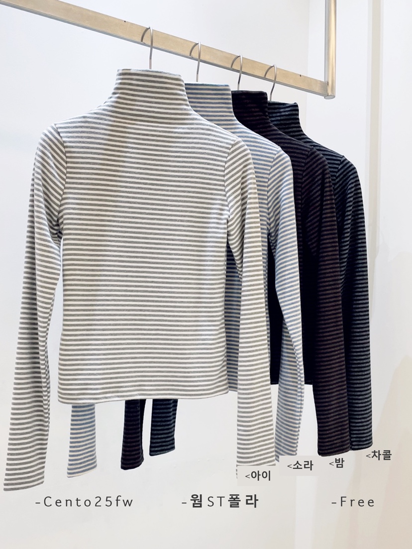 CENTO韓國代購㊣女士新品休閑職業推薦人氣25秋冬熱賣長袖T恤CENTO長袖T恤