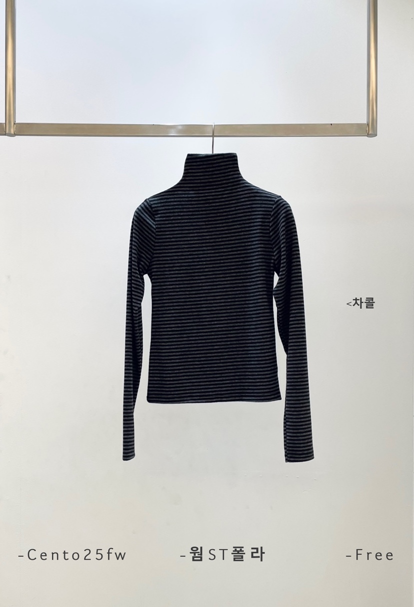 CENTO韓國代購㊣女士新品休閑職業推薦人氣25秋冬熱賣長袖T恤CENTO長袖T恤圖色4墨色