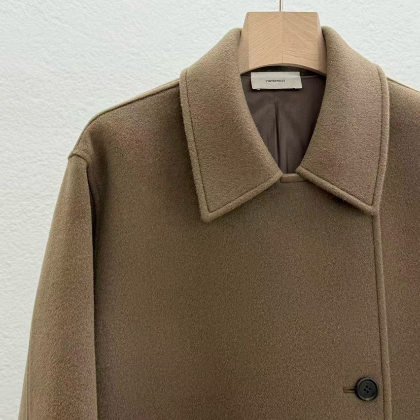 STATEMENT韓國代購㊣女裝新款人氣熱賣25秋冬時尚推薦短款大衣STATEMENT短款大衣