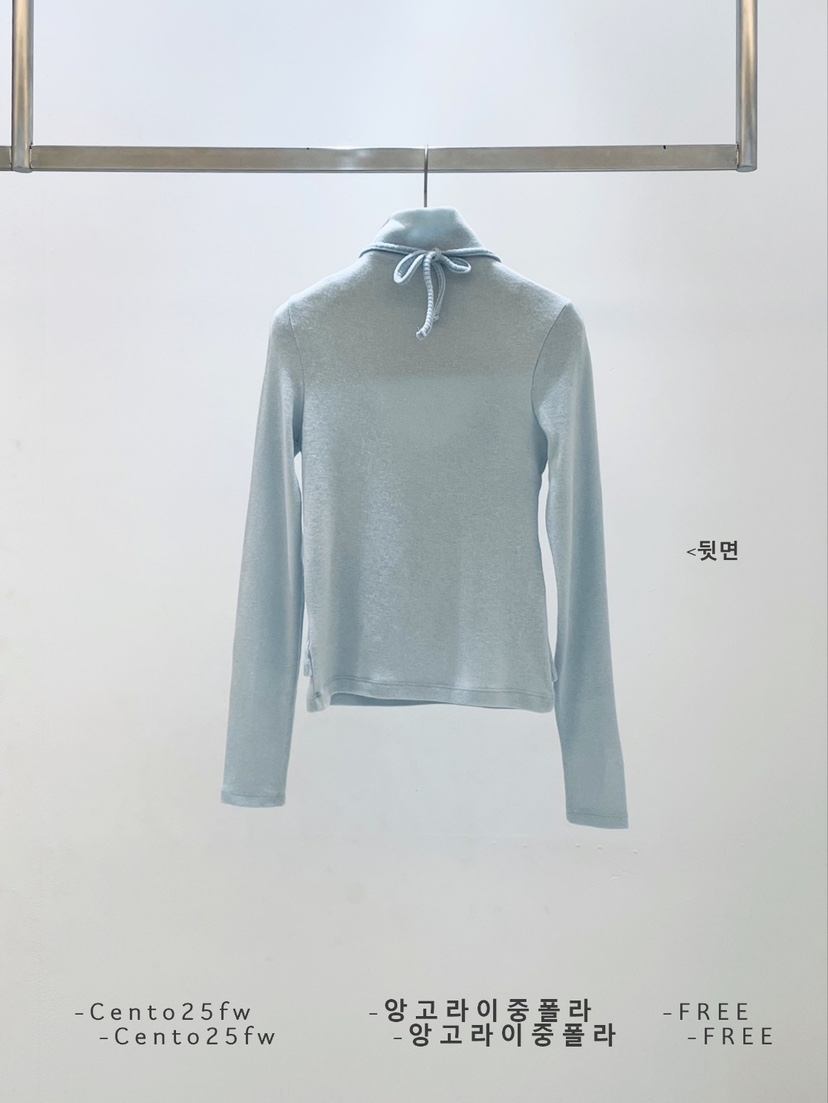 CENTO東大門㊣代購女士新品熱賣推薦時尚針織衫安哥拉假兩件CENTO針織衫