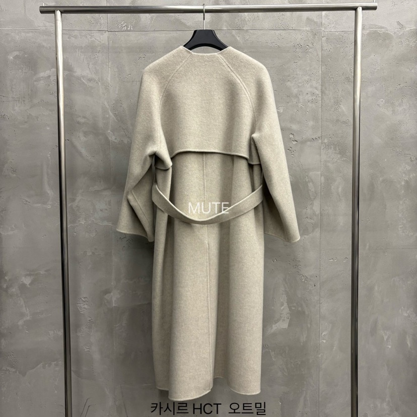 MUTE-P東大門㊣直郵女裝新款人氣休閑推薦中長款大衣含腰帶MUTE中長款大衣