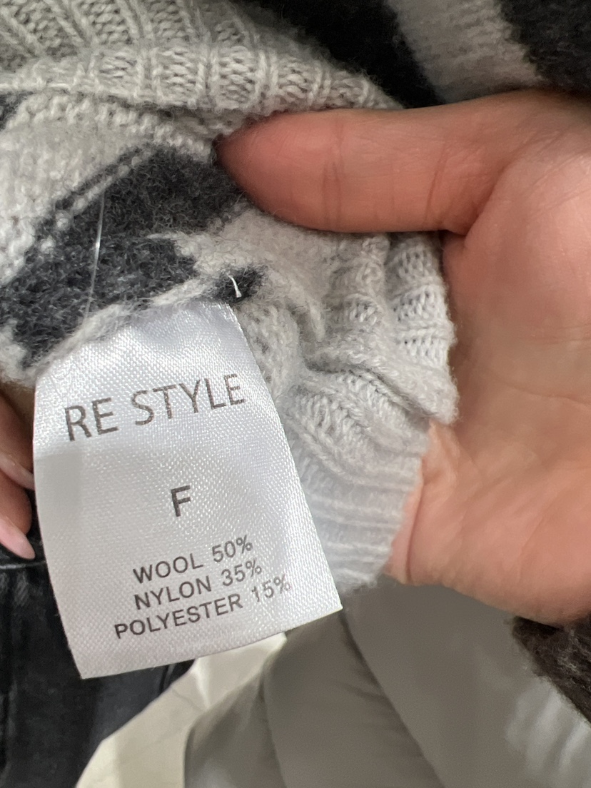 RE STYLE-Q韓國代購㊣女裝新款時尚熱賣針織衫單排扣套裝RE STYLE針織衫