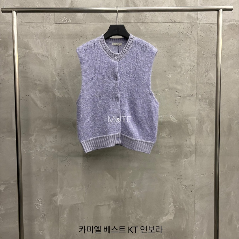 MUTE-P東大門㊣實拍女裝新品25秋冬熱賣真品人氣時尚休閑馬甲MUTE馬甲圖色2