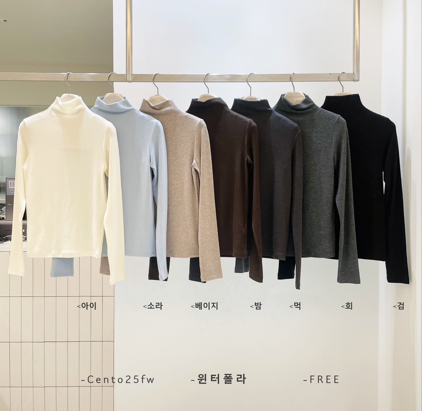 CENTO韓國直郵㊣女裝新品時尚休閑職業真品25秋冬人氣長袖T恤CENTO長袖T恤