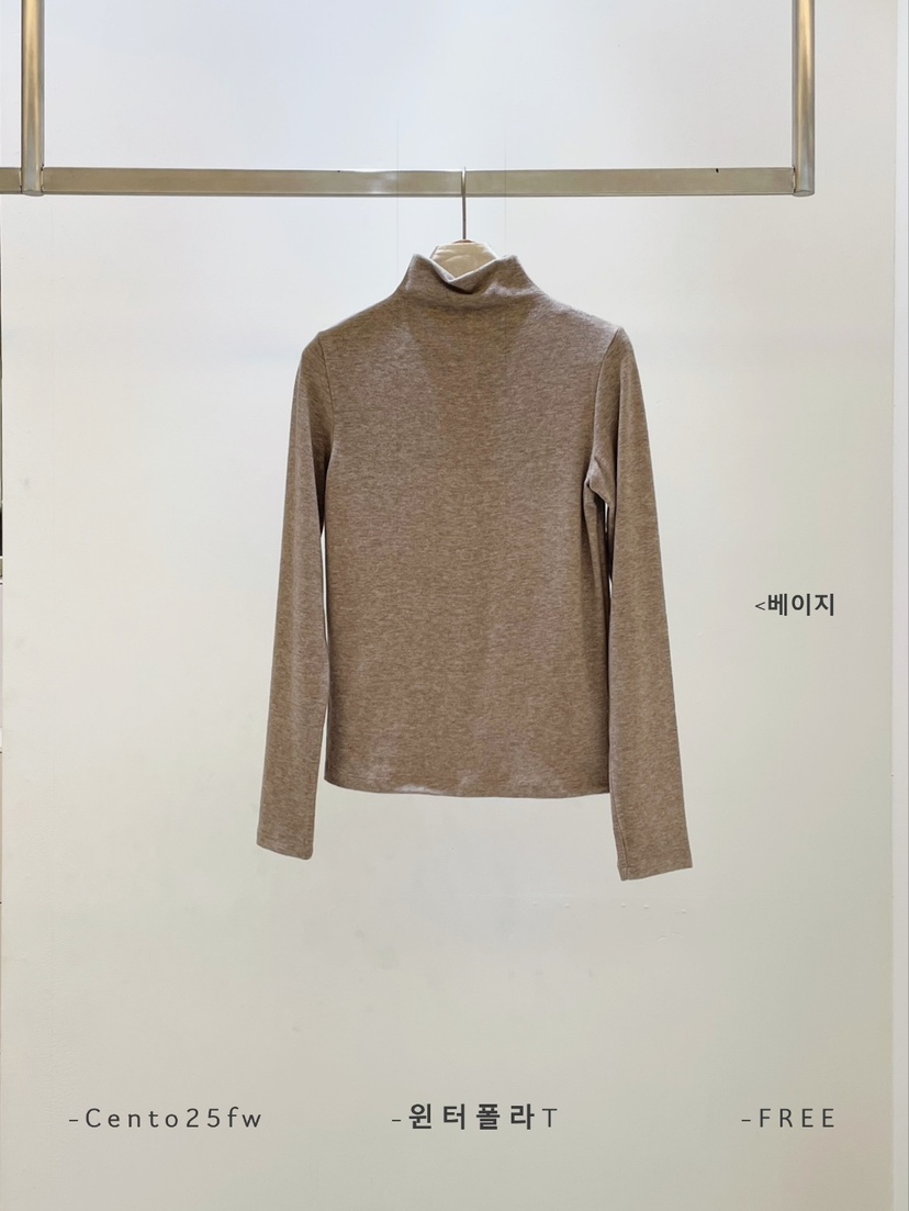 CENTO韓國直郵㊣女裝新品時尚休閑職業真品25秋冬人氣長袖T恤CENTO長袖T恤圖色2