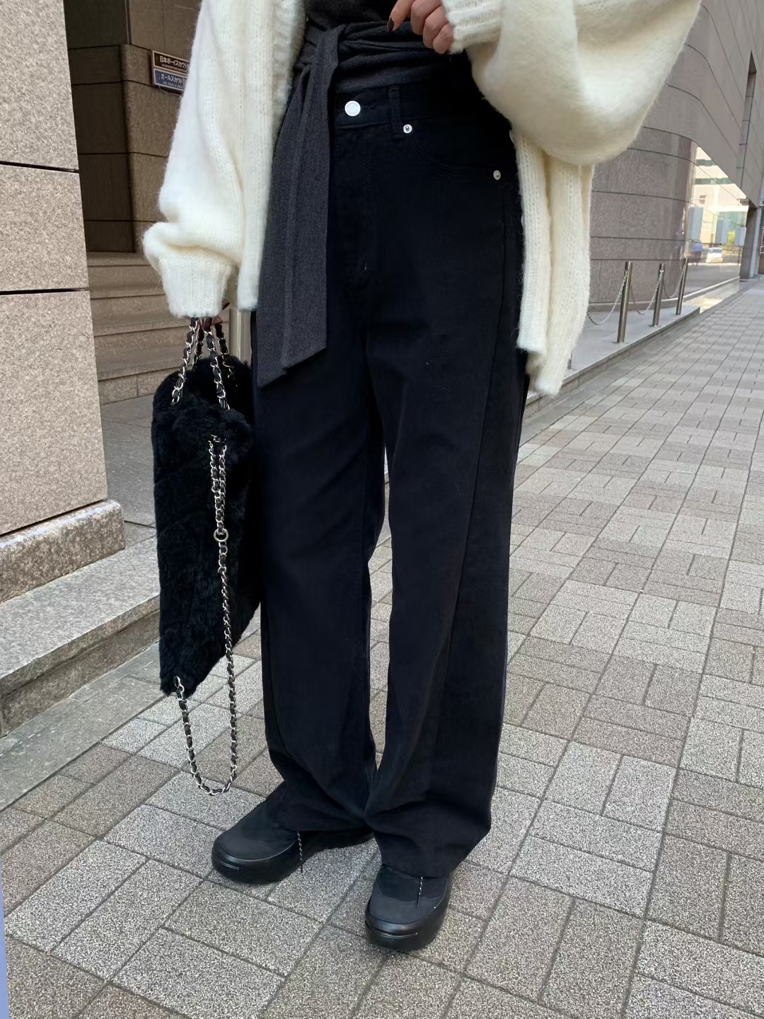 MELLOUNGE-멜라운지-T東大門㊣代購女裝新品推薦熱賣牛仔褲MELLOUNGE-T牛仔褲圖色2