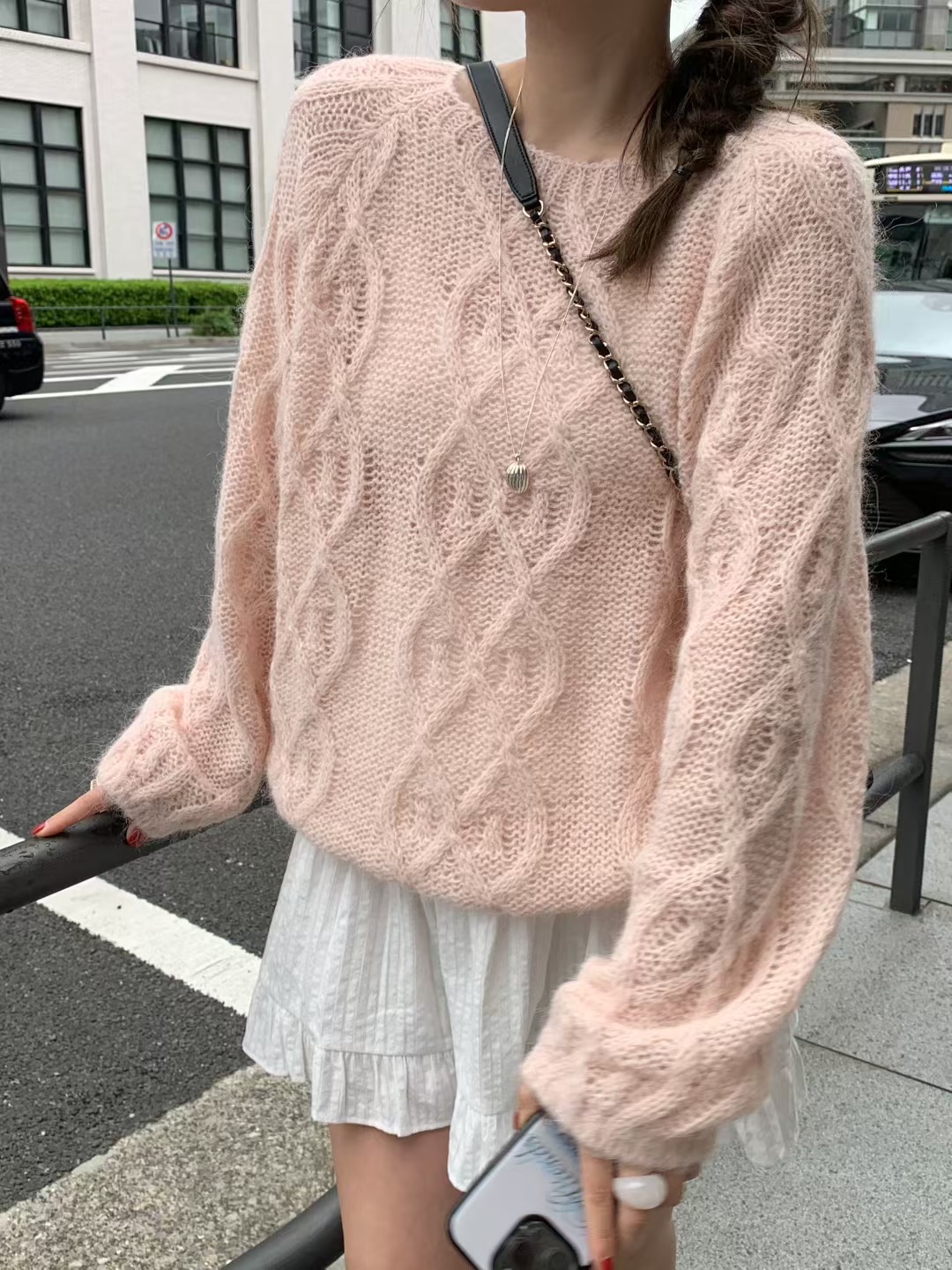 MELLOUNGE-멜라운지-T東大門㊣代購女裝新款休閑人氣毛衣MELLOUNGE-T毛衣圖色1