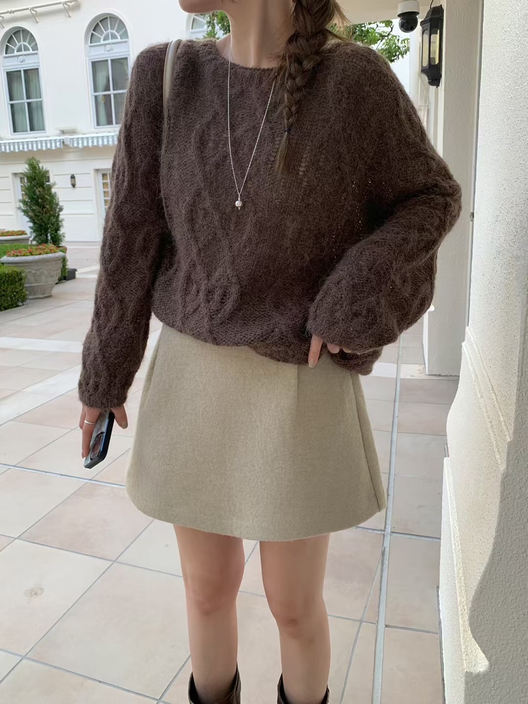 MELLOUNGE-멜라운지-T東大門㊣代購女裝新款休閑人氣毛衣MELLOUNGE-T毛衣圖色3