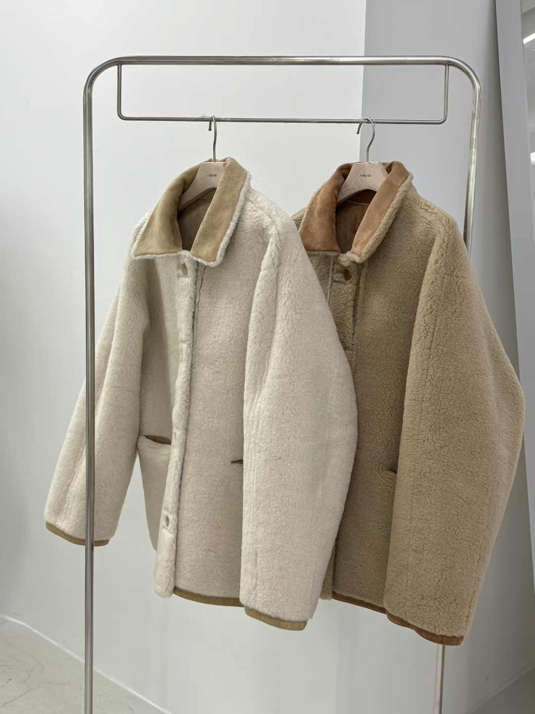 MELLOUNGE-멜라운지-T東大門㊣實拍女裝新品熱賣中長款大衣兩面可穿MELLOUNGE-T中長款大衣