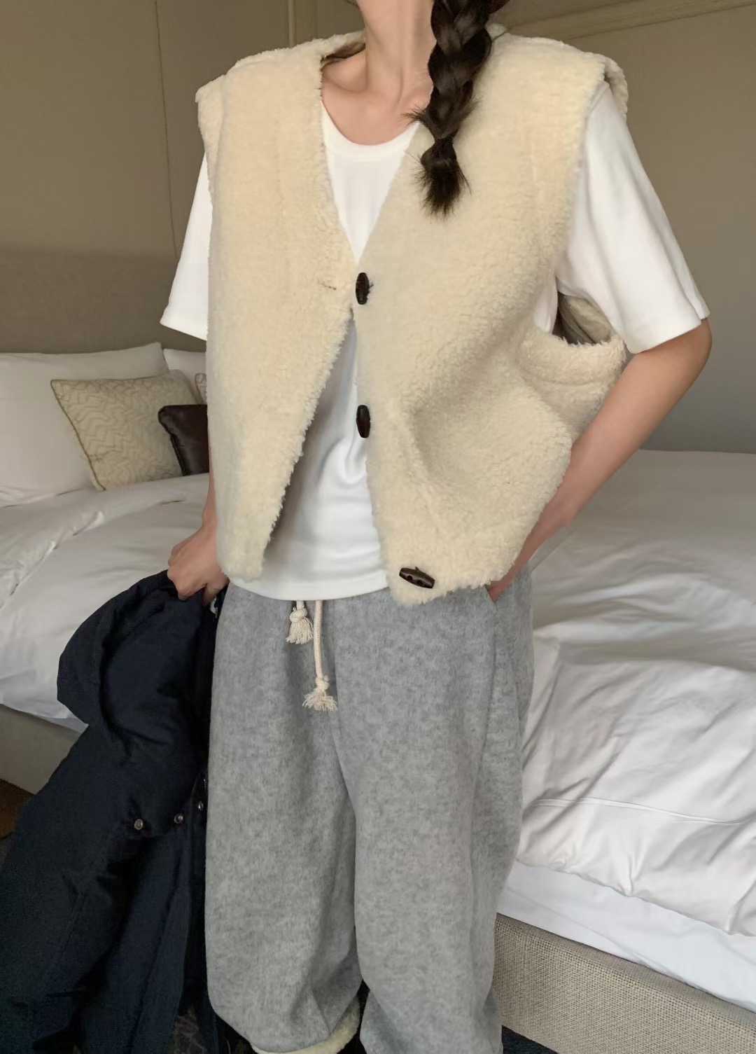 MELLOUNGE-멜라운지-T東大門㊣代購女裝新品人氣時尚馬甲MELLOUNGE-T馬甲