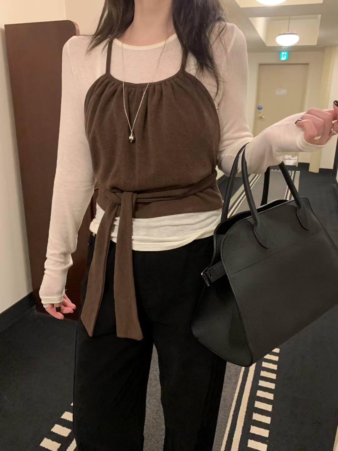 MELLOUNGE-멜라운지-T東大門㊣直郵女士新款熱賣真品長袖T恤MELLOUNGE-T長袖T恤