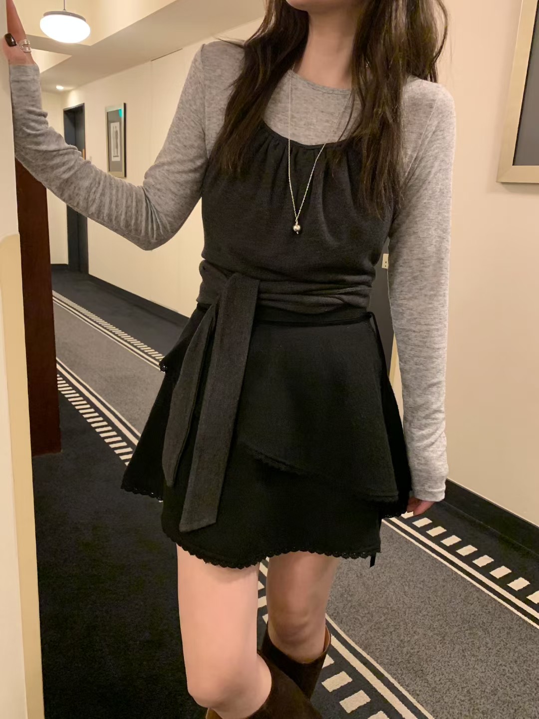 MELLOUNGE-멜라운지-T東大門㊣直郵女士新款熱賣真品長袖T恤MELLOUNGE-T長袖T恤