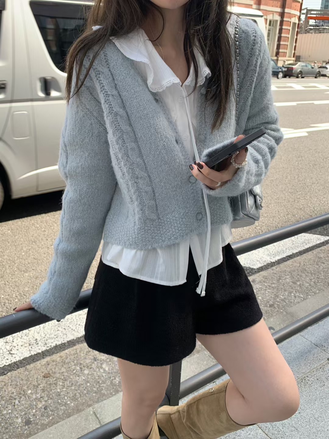 MELLOUNGE-멜라운지-T東大門㊣直郵女士新品熱賣真品針織衫MELLOUNGE-T針織衫圖色2