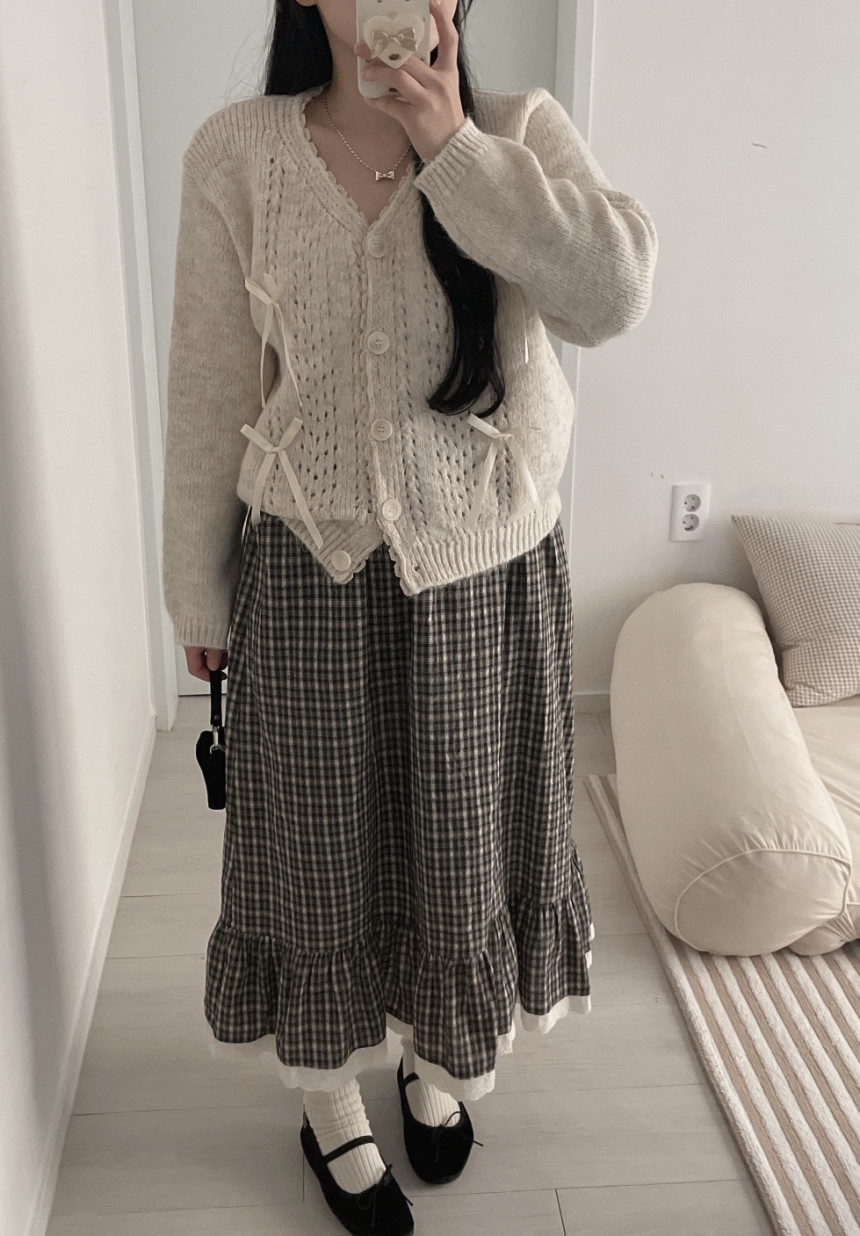 BUNNYFLOWER2東大門㊣直郵女裝新款25秋冬推薦人氣熱賣針織衫BUNNYFLOWER2針織衫圖色2