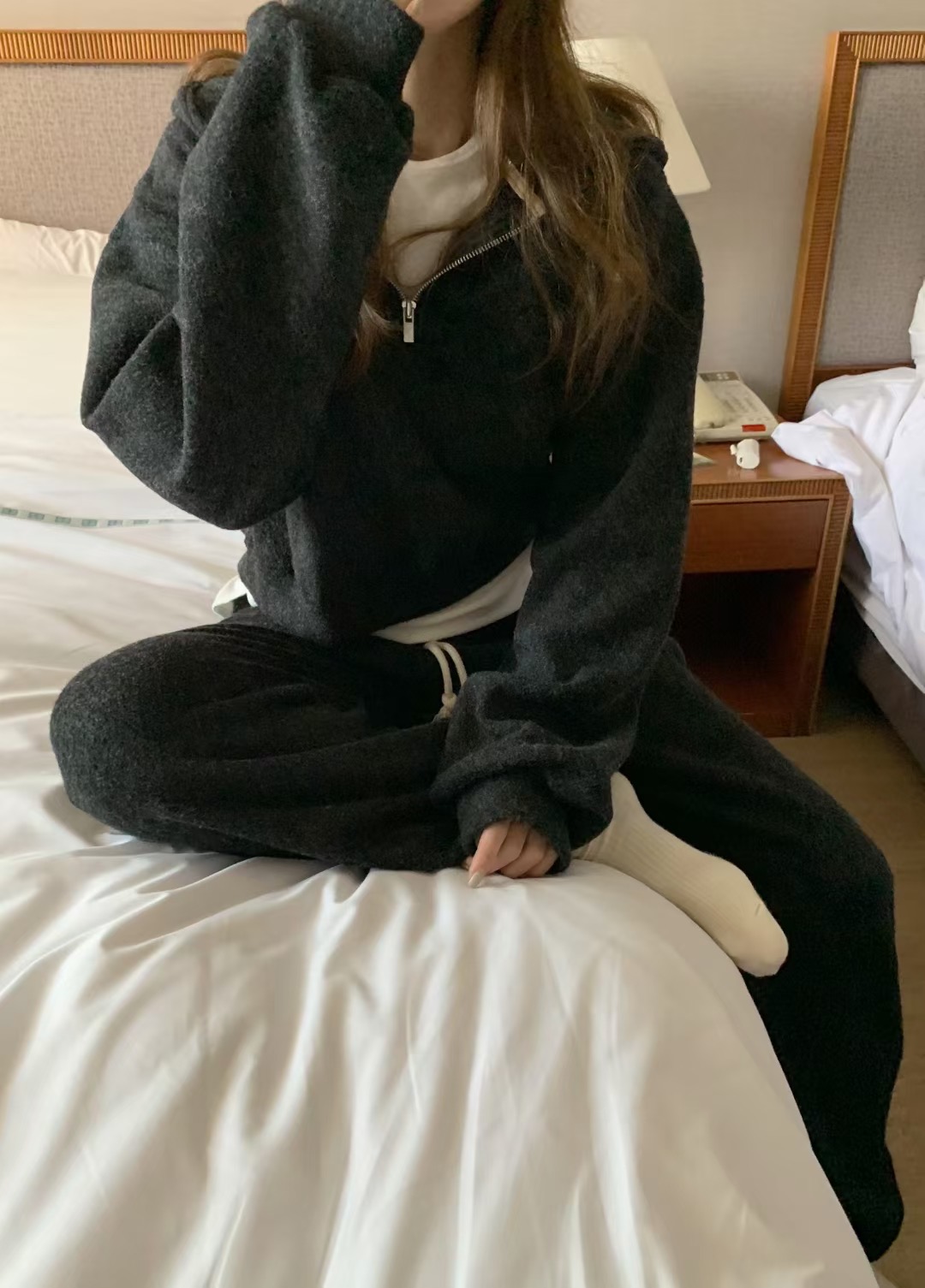 MELLOUNGE-멜라운지-T東大門㊣代購女裝新款推薦時尚休閑褲MELLOUNGE-T休閑褲