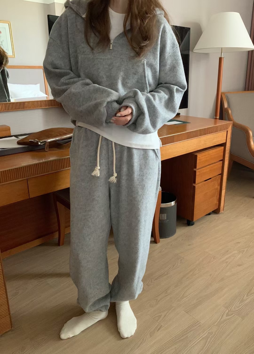 MELLOUNGE-멜라운지-T東大門㊣代購女裝新款推薦時尚休閑褲MELLOUNGE-T休閑褲圖色1