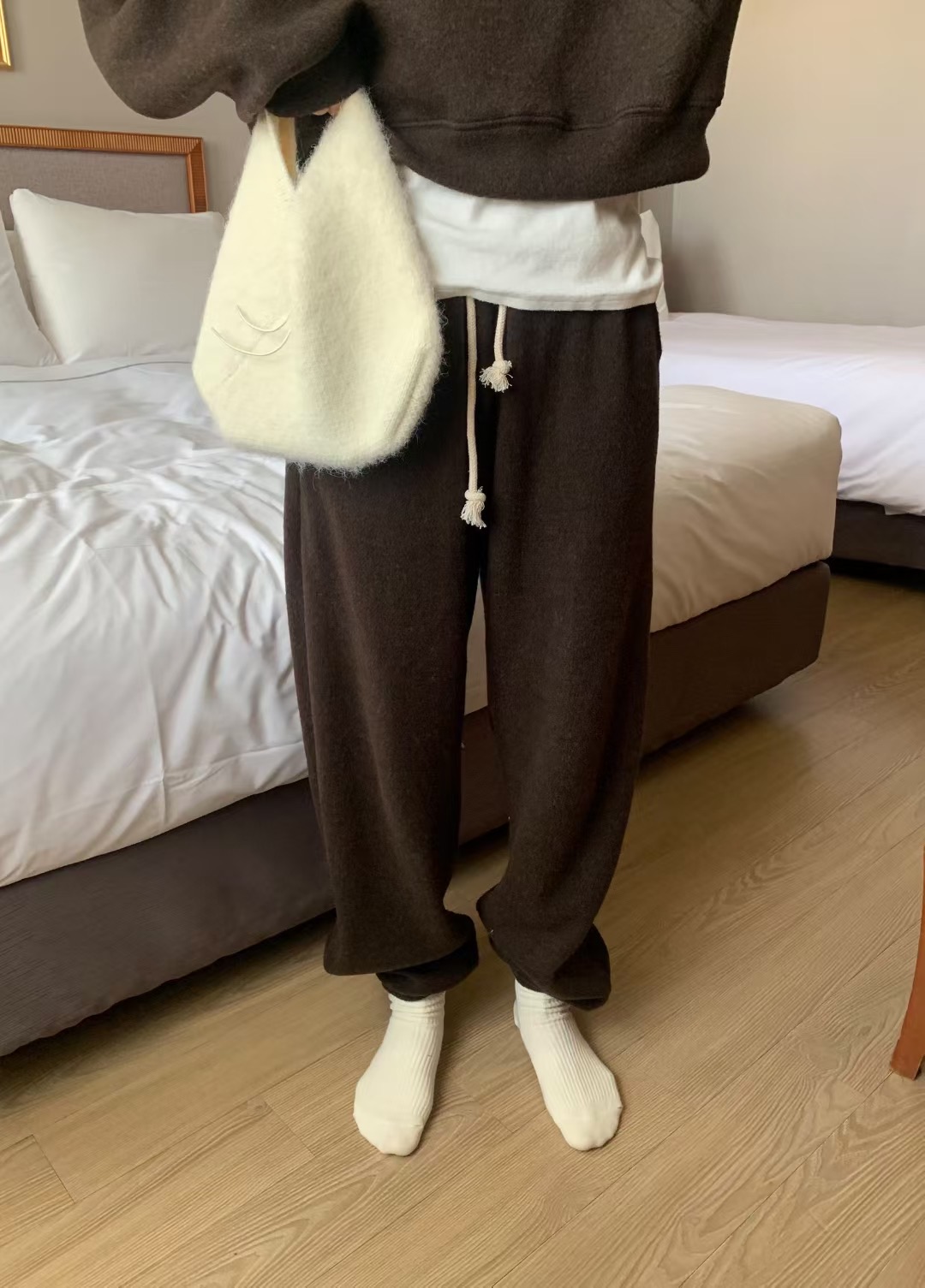 MELLOUNGE-멜라운지-T東大門㊣代購女裝新款推薦時尚休閑褲MELLOUNGE-T休閑褲圖色2