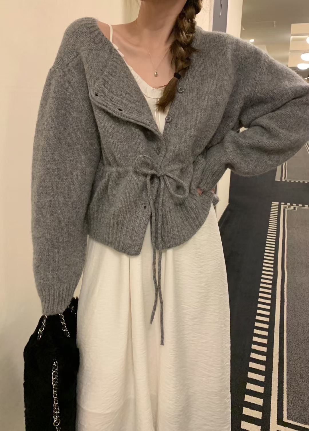 MELLOUNGE-멜라운지-T東大門㊣直郵女裝新款熱賣人氣針織衫MELLOUNGE-T針織衫圖色2