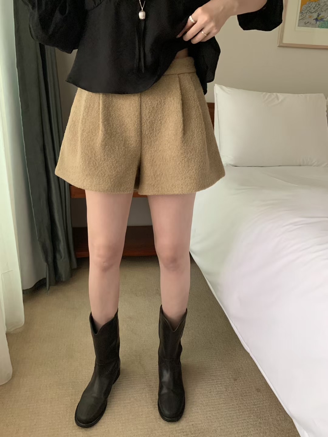 MELLOUNGE-멜라운지-T東大門㊣代購女裝新款真品熱賣短褲MELLOUNGE-T短褲圖色2