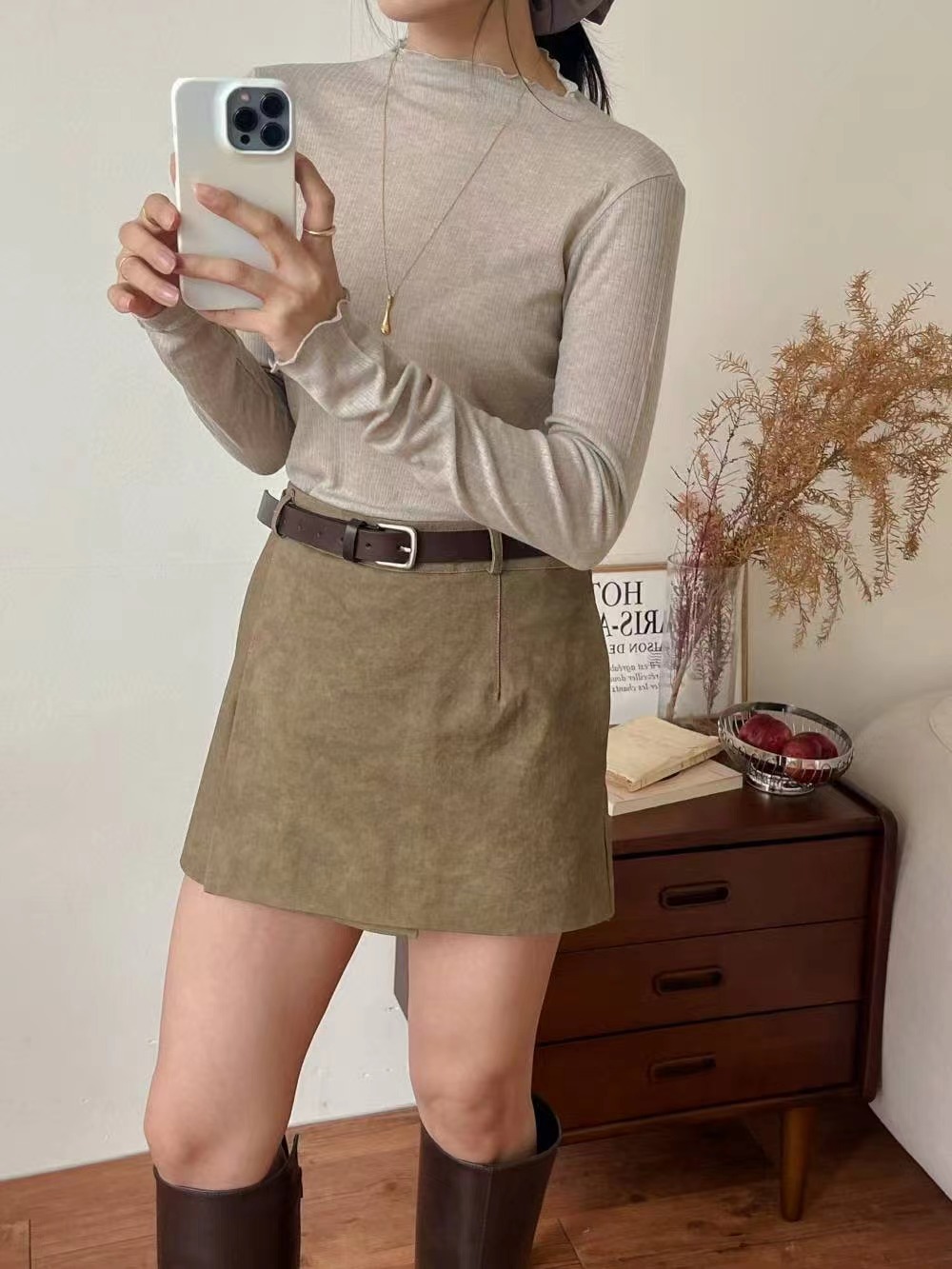 MURMURING-머머링-T東大門㊣直郵女裝新款職業休閑25秋冬裙褲MURMURING裙褲